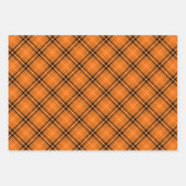 Feuilles de papier enveloppant Tartan orange d'Hal (Devant 2)