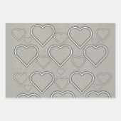 Feuilles de papier enveloppant Valentine's Black G (Devant 2)