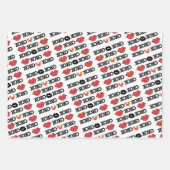 Feuilles de papier enveloppant Valentine's Stripe  (Devant 3)