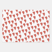 Feuilles de papier enveloppant Valentine's Stripe  (Devant 2)