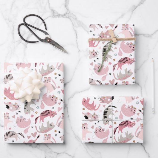 Feuilles de papier enveloppantes pour chats pour e (Recto)