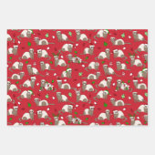 Feuilles de papier ferret de Noël (Devant)