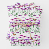 Feuilles de papier fleurs sauvages (En situation)