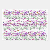 Feuilles de papier fleurs sauvages (Devant)