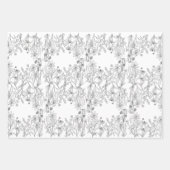 Feuilles de papier fleurs sauvages (Devant 2)