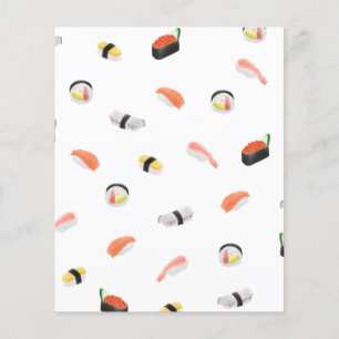 Feuilles de papier japonais Motif Sushi
