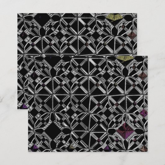 Feuilles de papier jointes au carrefour (Devant / Derrière)