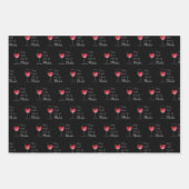 Feuilles de papier Motif à envelopper pour vin de (Devant 3)