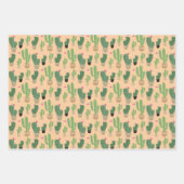 Feuilles de papier Motif Cactus (Devant 3)