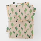 Feuilles de papier Motif Cactus (En situation)