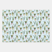Feuilles de papier Motif Cactus (Devant 3)