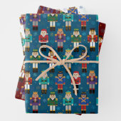 Feuilles de papier Motif d'enveloppement de noiset (En situation)