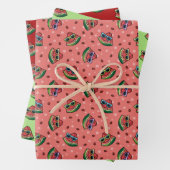 Feuilles de papier Motif d'enveloppement de pastèq (En situation)