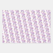 Feuilles de papier Motif d'enveloppement des Coeur (Devant 3)