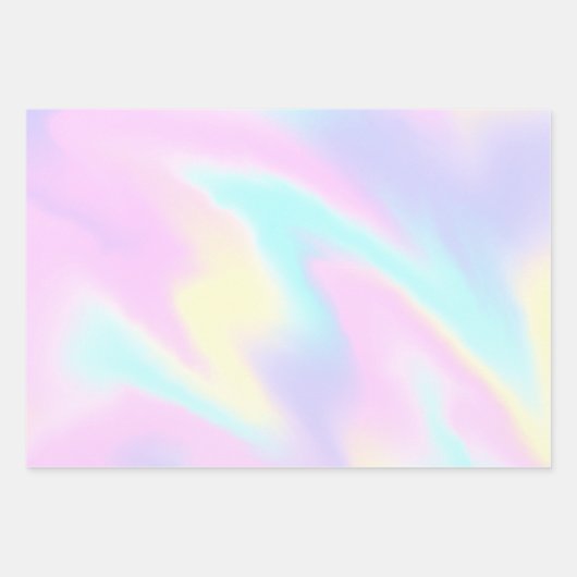 Feuilles de papier Pastel Holographique Arc-en-cie (Devant 3)