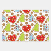 Feuilles de papier pâtisserie de Noël mignonnes (Devant 2)