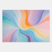 Feuilles de papier peint à l'huile colorée (Devant)