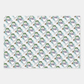 Feuilles de papier pour enveloppement de Noël des  (Devant)