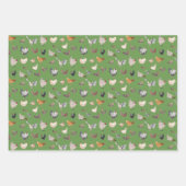 Feuilles de papier pour motif de poulet heureux (Devant 2)