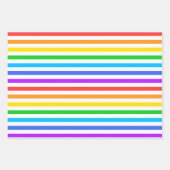 Feuilles de papier Rainbow Stripes (Devant 3)