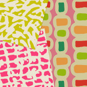 Feuilles De Papier Retro Coloré Pour Découpage