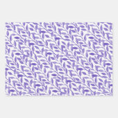 Feuilles de papier romantique chic violet envelopp (Devant 3)