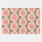 Feuilles de papier Rose d'enveloppement de pêche d (Devant 2)