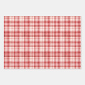 Feuilles de papier rouge à envelopper pour vacance (Devant 3)