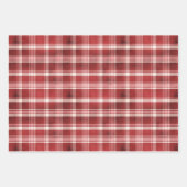 Feuilles de papier rouge à envelopper pour vacance (Devant)