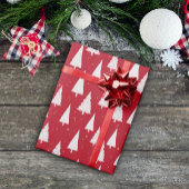 Feuilles de papier rouge blanc pour Noël