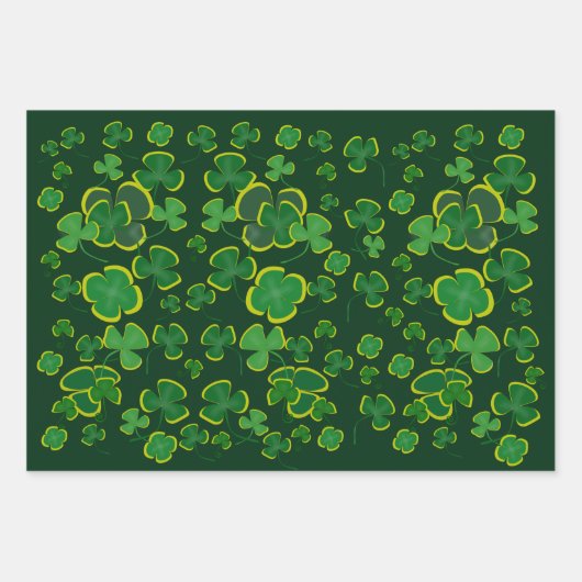 Feuilles de papier shamrocks (Devant 2)