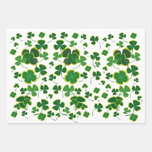 Feuilles de papier shamrocks (Devant 2)