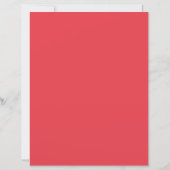 Feuilles de papier sur mesure rouge tomate (Dos)
