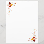 Feuilles de papier - Vignes d'automne (Devant)