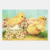 Feuilles de papier vintage Happy Pâques (Devant)