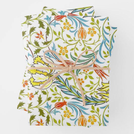 Feuilles de papier William Morris 19e siècle (En situation)