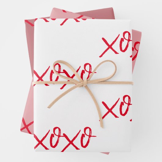 Feuilles de papier xoxo Wrapping (En situation)
