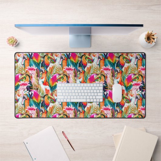 Feuilles de perroquets et palmiers (Bureau 1)