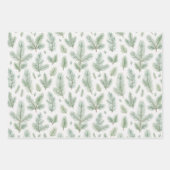 Feuilles de pin de Noël Watercolor moderne (Devant)