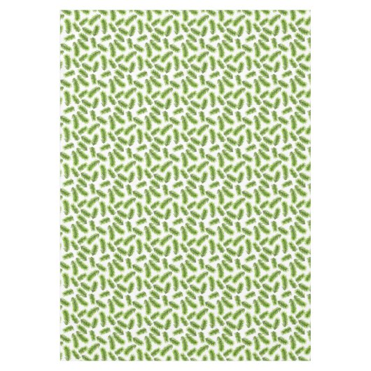 Feuilles de pin sur nappes blanches (Devant)