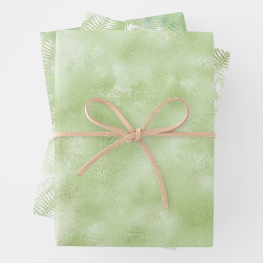 Feuilles de plage Tropical Blanc (En situation)