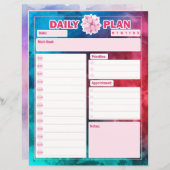 Feuilles de planificateur quotidiennes Nominations (Devant / Derrière)