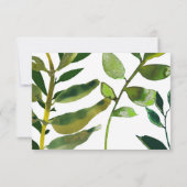 Feuilles de plante botanique verte pour RSVP de ma (Dos)