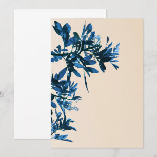Feuilles de poivre minimaliste carte nature