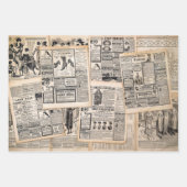 Feuilles de publicité de journaux anciens Découpag (Devant 3)