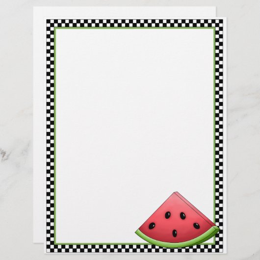 Feuilles de recette de pastèque (Devant / Derrière)