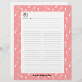 Feuilles de recettes d'art de cuisine avec votre n (Devant / Derrière)