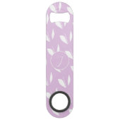 Feuilles de silhouette blanche initiale personnali (Devant)