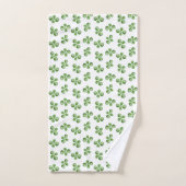 Feuilles de succulente vertes modernes et amicales (Serviette à main)