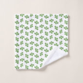 Feuilles de succulente vertes modernes et amicales (Gant de toilette)